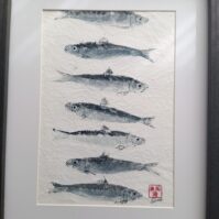 gyotaku sardines